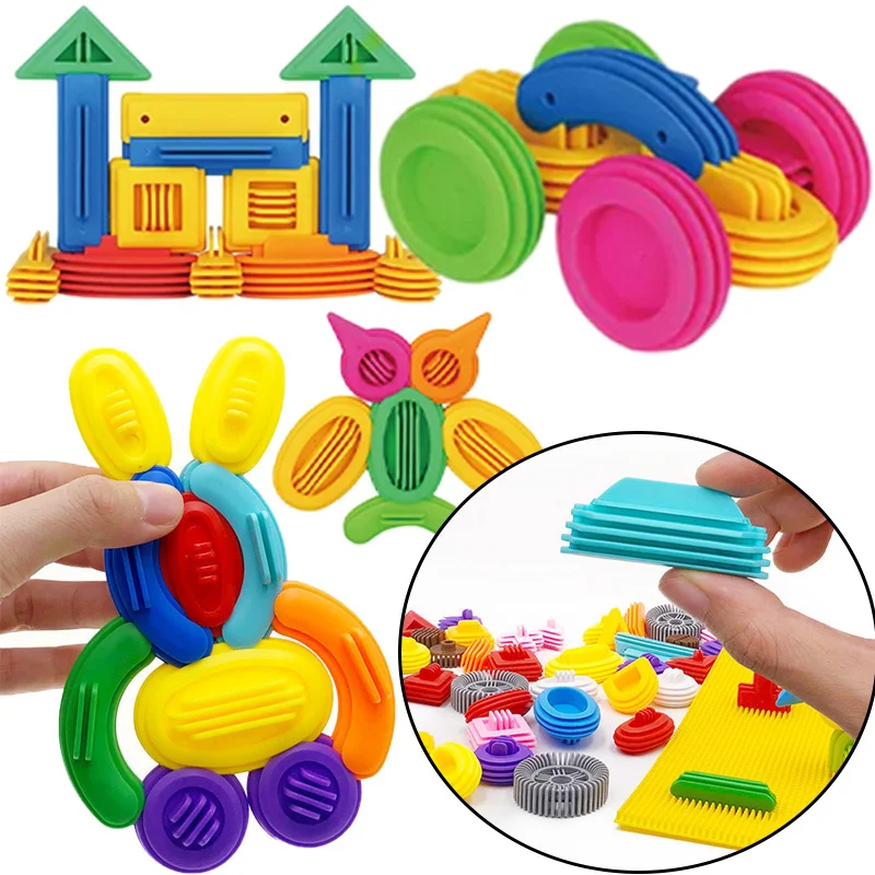 

Build Games for Construction Soft Blocks Building Blocks Baby Stackable Cubes Enlighten Brick Block Sensory Toys Hobbies