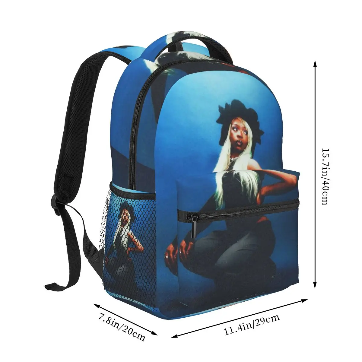 Rapper Theodora Mega Bbl Album Backpacks Boys Girls Bookbag Students School Bags Cartoon Rucksack Shoulder Bag Large Capacity