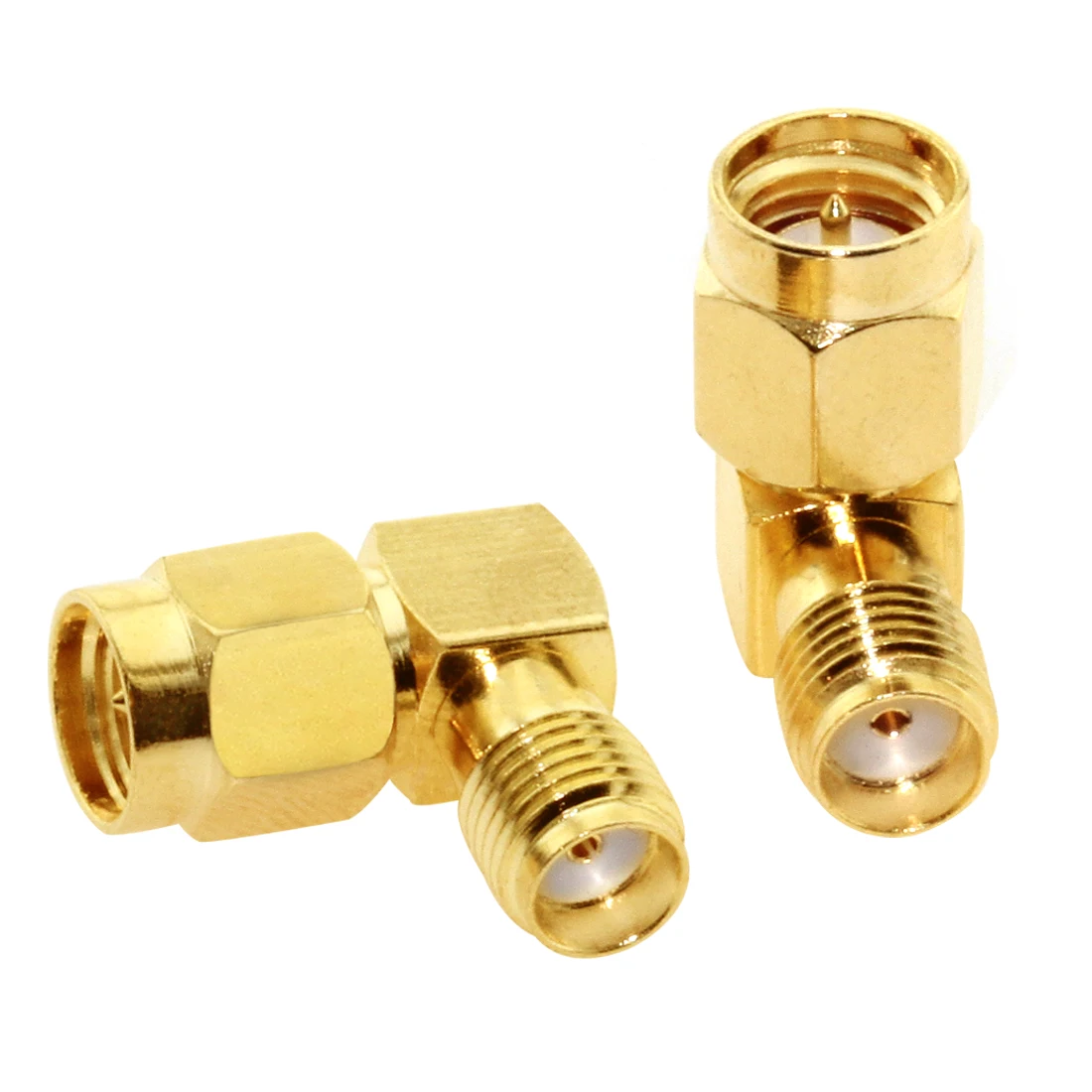 1pc SMA Male Plug to Female Jack  RF Coax Adapter Modem Convertor Connector Right  Angle Goldplated NEW Wholesale