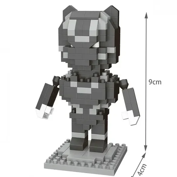 Hero Cartoon Micro Particle Building Blocks Children Assembly Toy Anime Action Figure Boy Girl Kid Gift Cute Toy Building Bricks