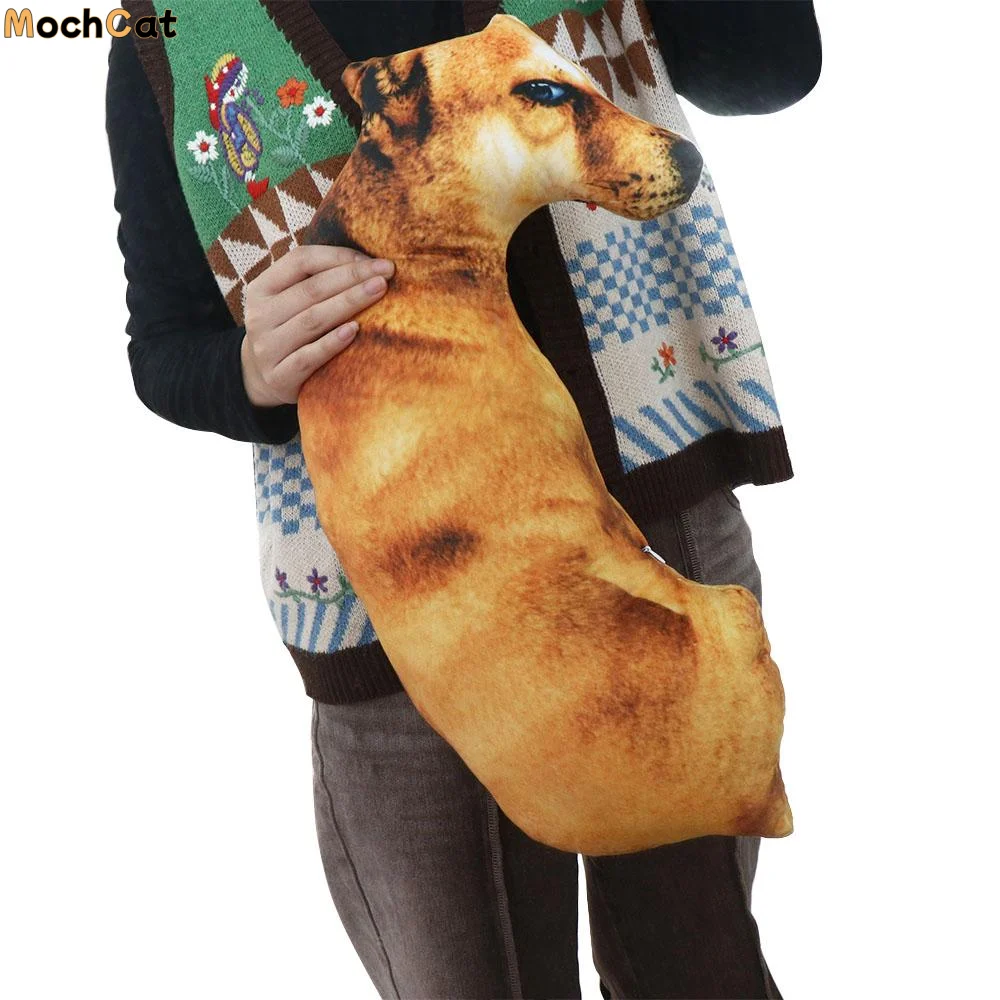

Cute 3D Lifelike Animal Throw Pillow Plush Creative Dog Pillow Soft Cushion Office