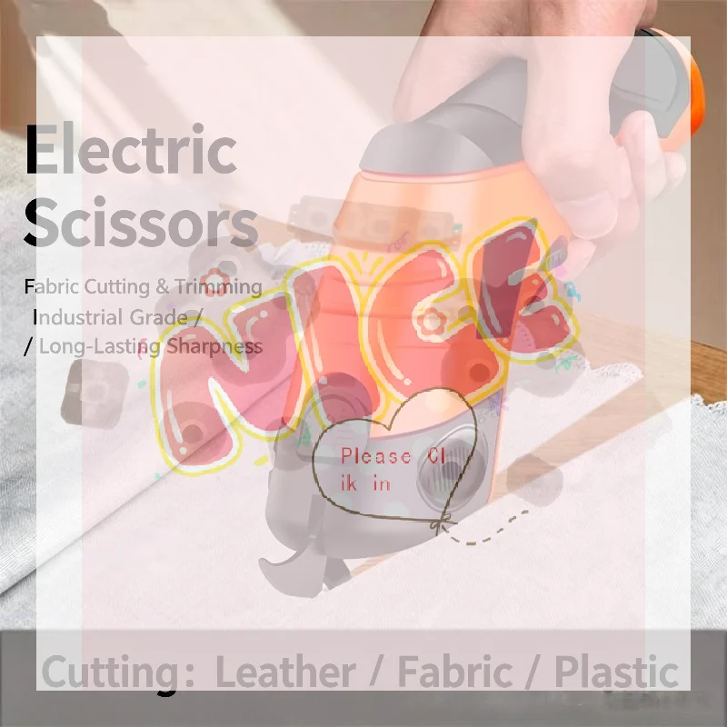 3.6V Electric Scissors Fabric Cutting Machine Leather Tailor Scissors +Tungsten Steel Blades USB Charging Portable Power Tool