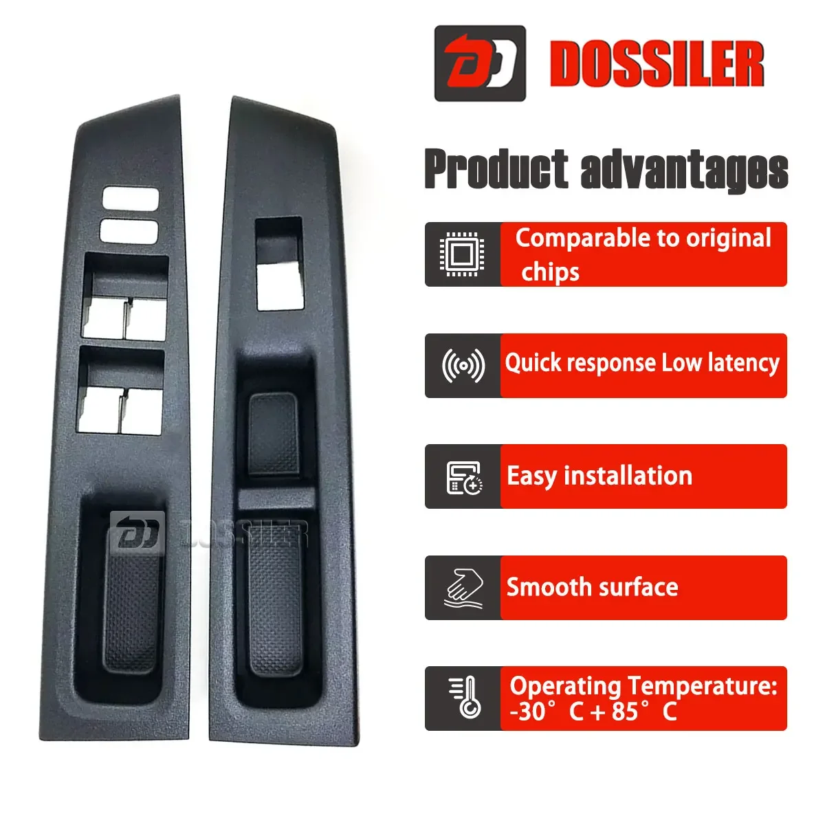 74231-52670-C0 74231-52630-C0 Dossiler Car RHD Front Armrest Upper Panel Door Glass Lift Switch Cover for Toyota Vitz 2010-2014