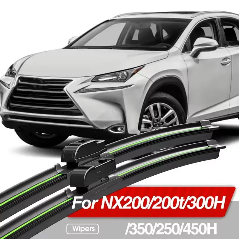 For Lexus NX200 NX200t NX300H NX350 NX250 NX450H 2015-2023 Front Windshield Wiper Blades 2pcs Accessories Windscreen Window