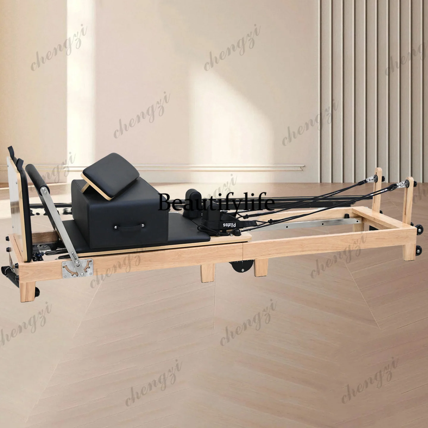 Box Pilates Bed Foldable Core Bed Solid Wood Yoga Training Prati Bed Home Commercial Folding Yoga