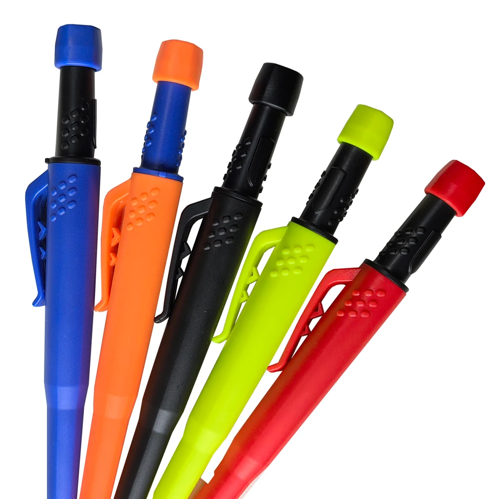 5 Teile/satz Solide Zimmermann Bleistift Set 2,8mm Tiefe Loch Mechanische Bleistift Marker Mit Gebaut in Spitzer Für Holzbearbeitung architekt – Detail 1