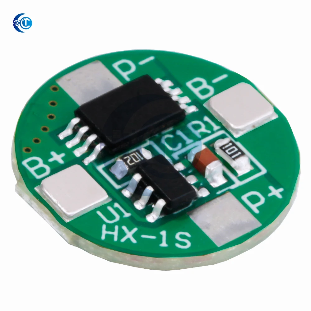 Módulo de protección BMS 2.5A 1S: para 14500 3.7V Li-ion/LiPo (Control de carga, protección contra sobretensión/subtensión)
