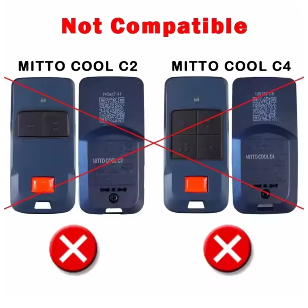 BFT Control remoto BFT B RCB02 RCB04 MITTO 2 4 KLEIO B RCA 02 04 TRC1 TRC2 TRC4 Control remoto para puerta de garaje 433,92 MHz