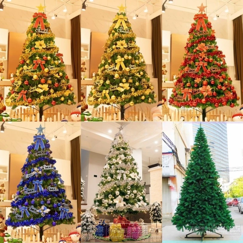 Large Encrypted Artificial Christmas Tree Set 3M 4M 5M 6M For Mall Hotel School Holiday Scene Decoration