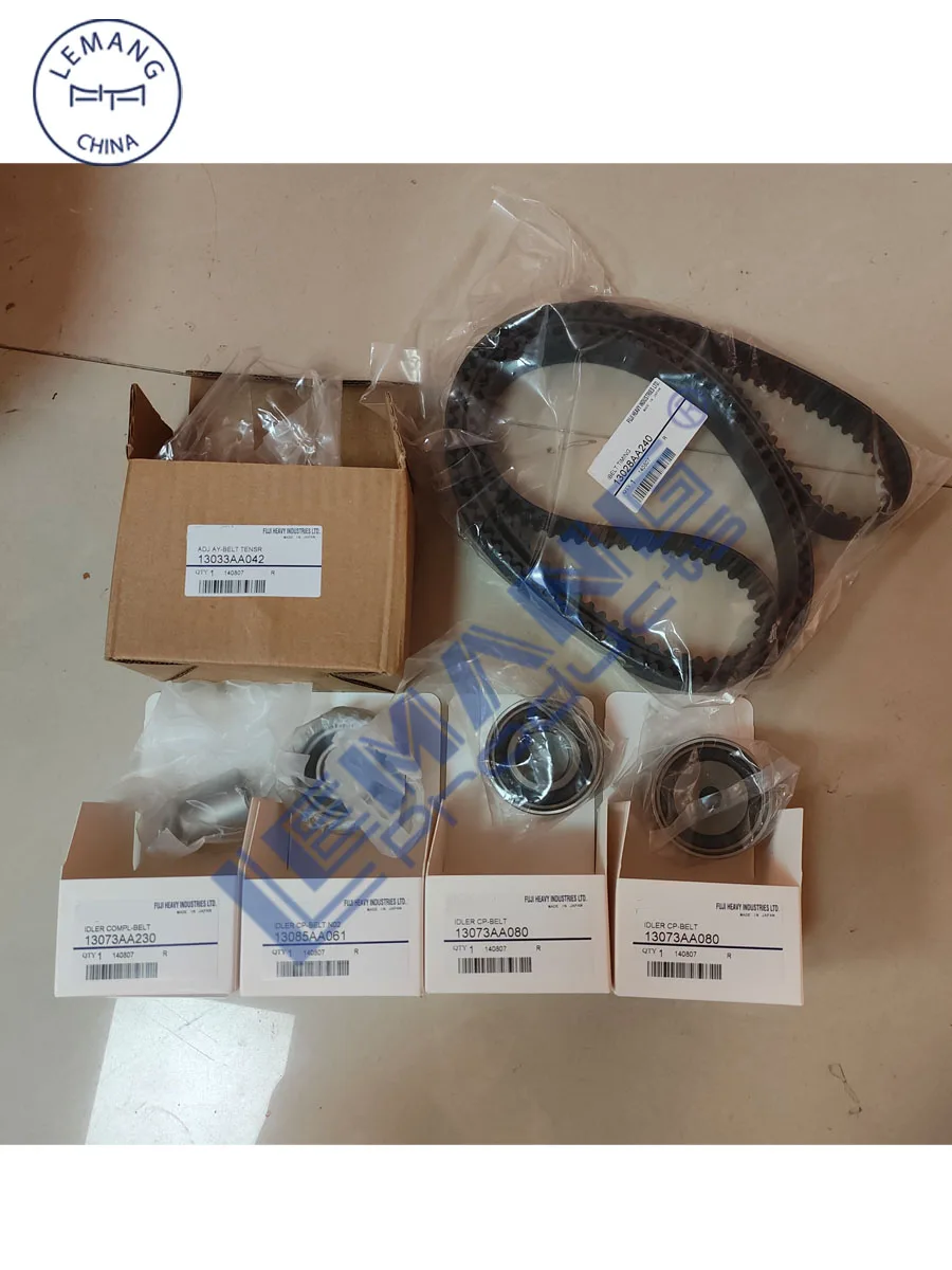 Timing Belt Kit for 02-05 Subaru Impreza WRX Saab 2.0L Turbo EJ205 13028-AA240 13073-AA080 13085-AA061 13073-AA230  13033-AA042