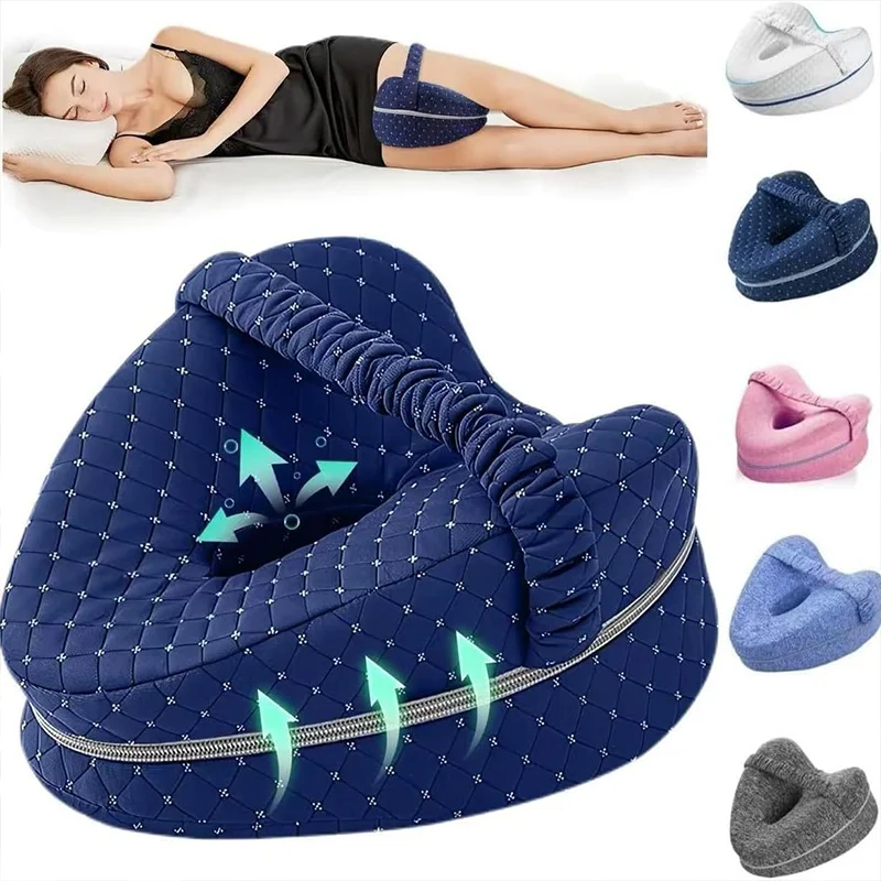 1pc Memory Foam Kneepad Leg Pillow Orthopedic Support Pillow For Lateral Sciatica Sofa Strap Leg Pad For Relieve Fatigue
