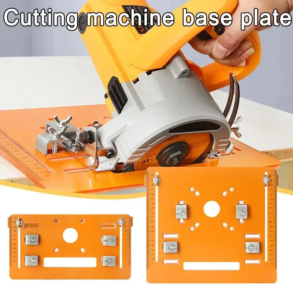 1pc Bakelite Guide Plate Saw Base Adjustable Rail Bottom Plate Woodworking Accessory Cutting Grinding Power Tools Parts