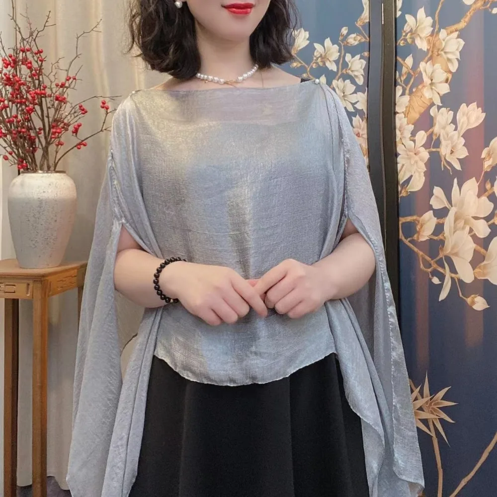 

New Fashion Pure Color Women Shawl Chiffon Coats Jackets Capes Cardigan Shawl Women Girls