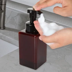 450ML Foaming Soap Dispenser Refillable Shampoo Shower Gel Body Wash Hand Soap Foam Bottle Travel Storage Bottle