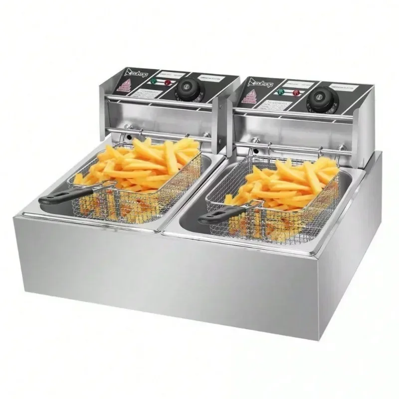 Extra Large Electric Deep Fryer Commercial Restaurant Fry Basket