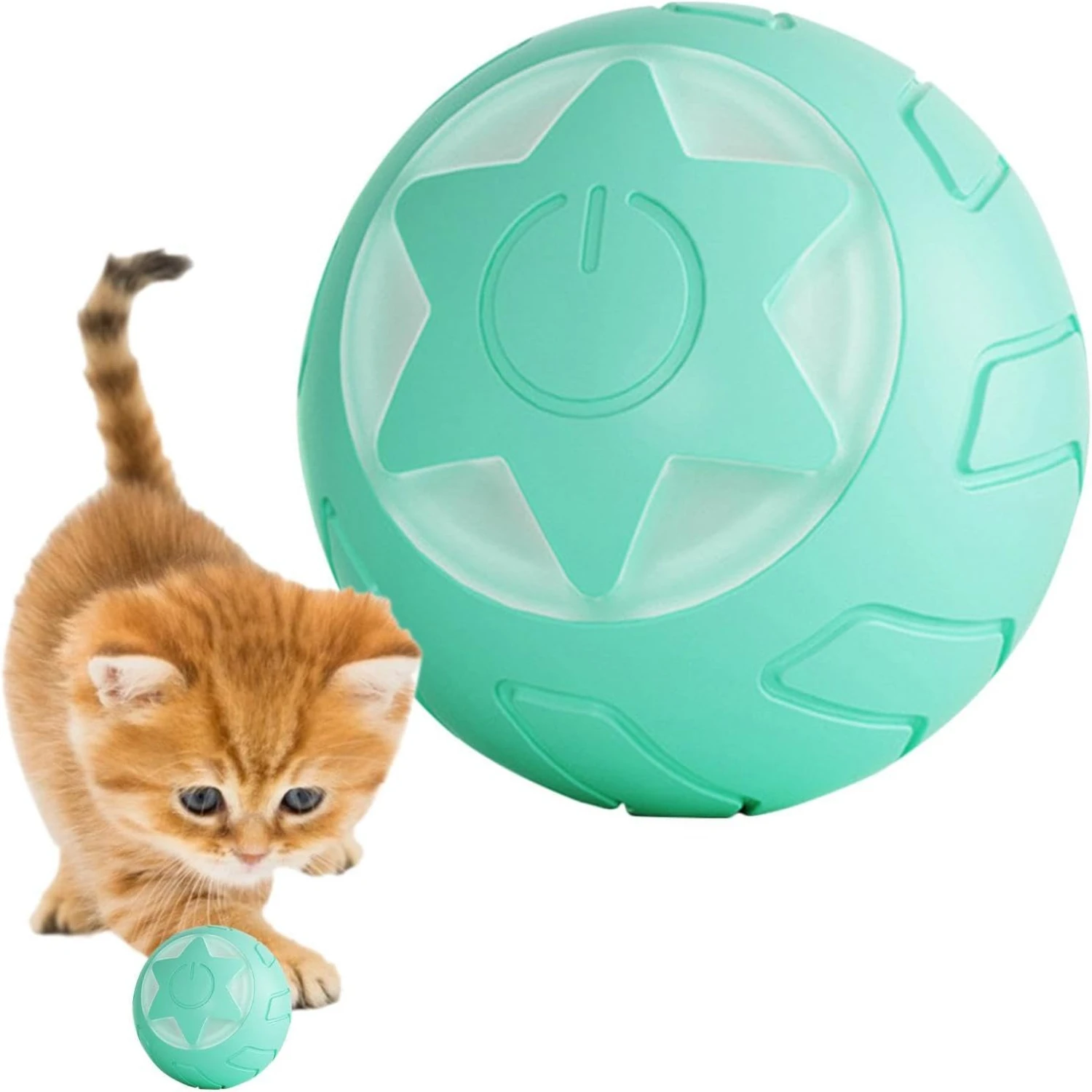 Interactive LED Motion Cat Toy for Pets - Exciting and Engaging Playtime with Light-up Ball - Playful Kittens and Cats Will Love