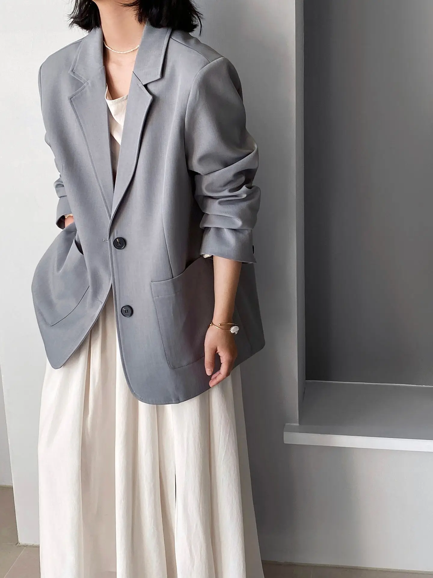 سترة LIMO لخريف وشتاء 2025 سترة نسائية من البوليستر اللدنة للعمل المكتبي ملابس خارجية أنيقة رسمية #3