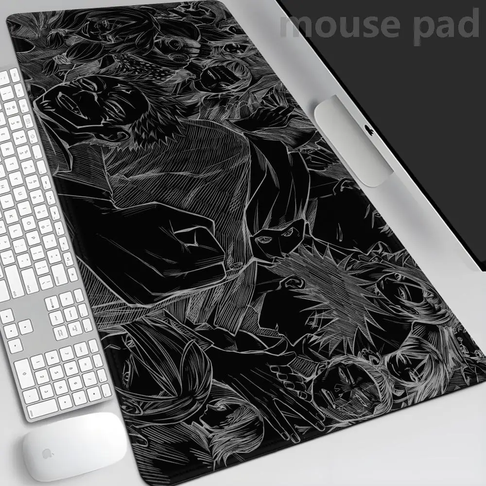 

90x40CM Black Anime Jujutsu Kaisen Large Mouse Pad Ryomen Sukuna MousePads Computer Gaming Peripheral Accessories Desk Mat