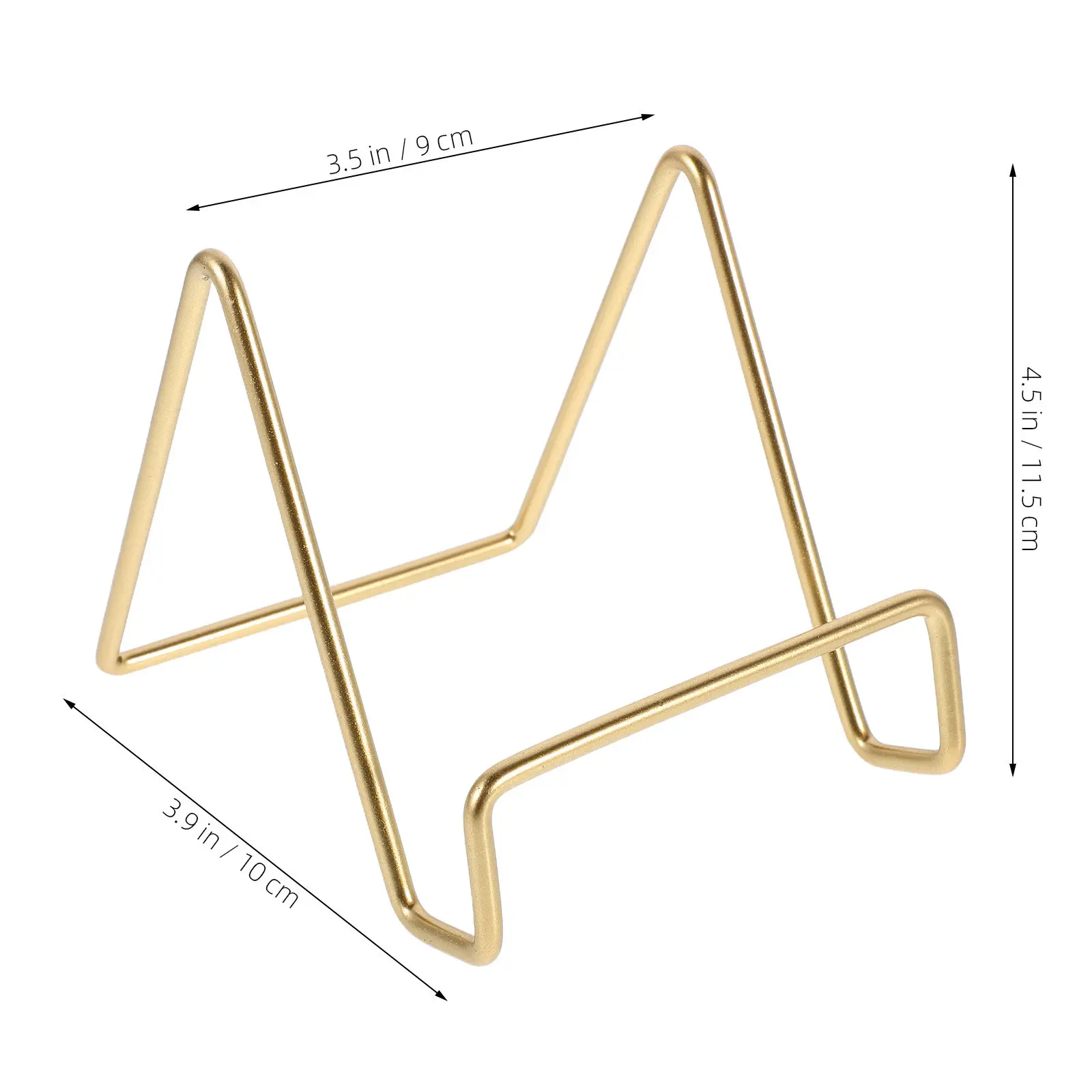 Sturdy Iron Picture Frame Stand Desktop Easel Display for Photo Albums Medals Crafts Frames Home Office Decor Storage Base Metal
