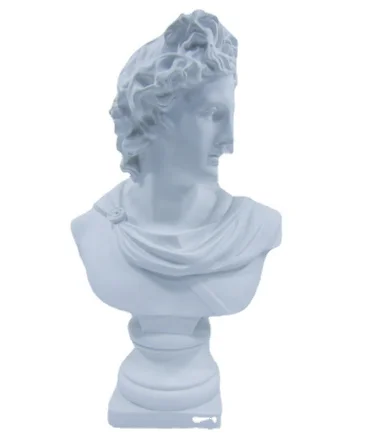 Factory supply Nordic Apollo statue imitation plaster head resin ornament art studio sketch window decoration