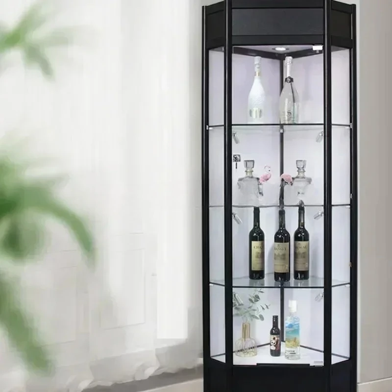 

Wine Cabinets Display Living Room Glass Modern Storage Liquor Wall Corner Meuble Vin European Wine Cabinets Furniture QF50JG
