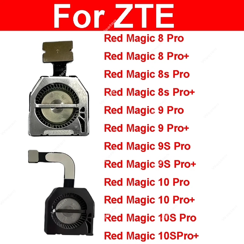 Ventilador Integrado, Disipador de Calor, Accesorio para Teléfono Celular ZTE Nubia Red Magic 8 8S 9 9S 10 10S Pro+ NX729J NX769J NX789J