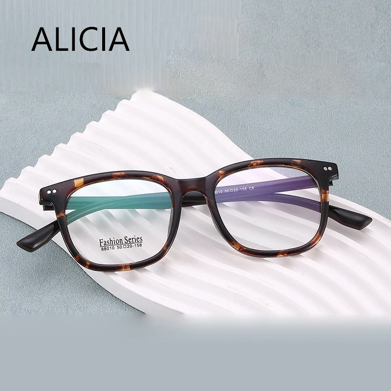 

ALIICA New Fashion Retro Ultra Light TR90 Eyewear Full Frame Transparent Glasses Optical Prescription Frames Man Woman