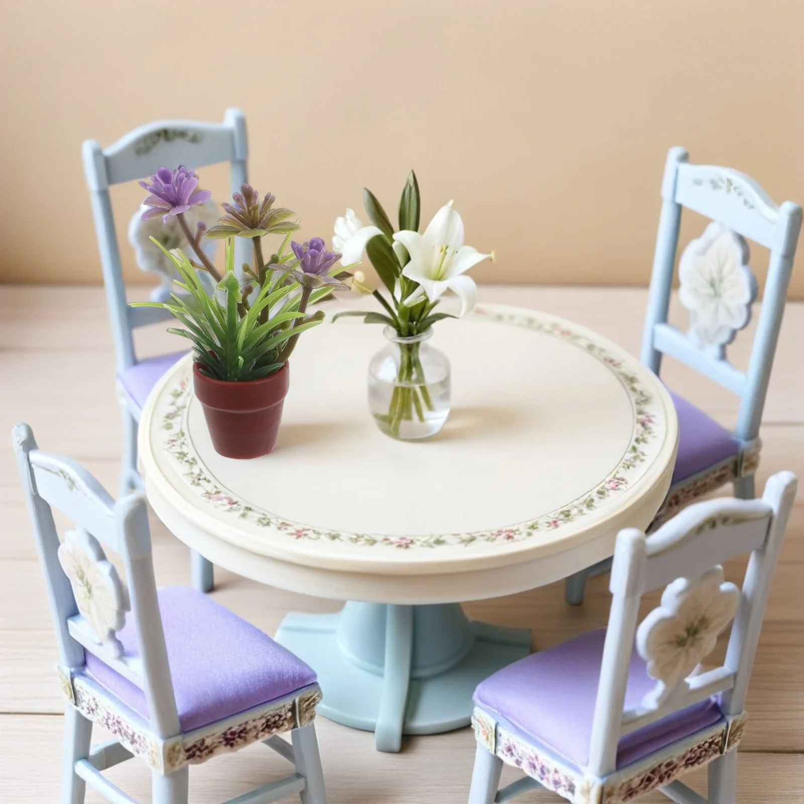 

8Pcs Mini Artificial Potted Plants Tiny Bonsai Simulation for Dollhouse Micro Garden Decorative Accessories Dollhouse Plants