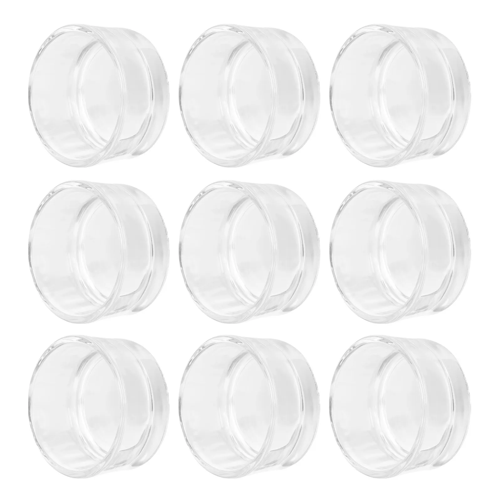 10Pcs Clear Glass Cups Windproof Tea Holders Reusable Decorative Containers for Home Party DIY Aromatherapy Use