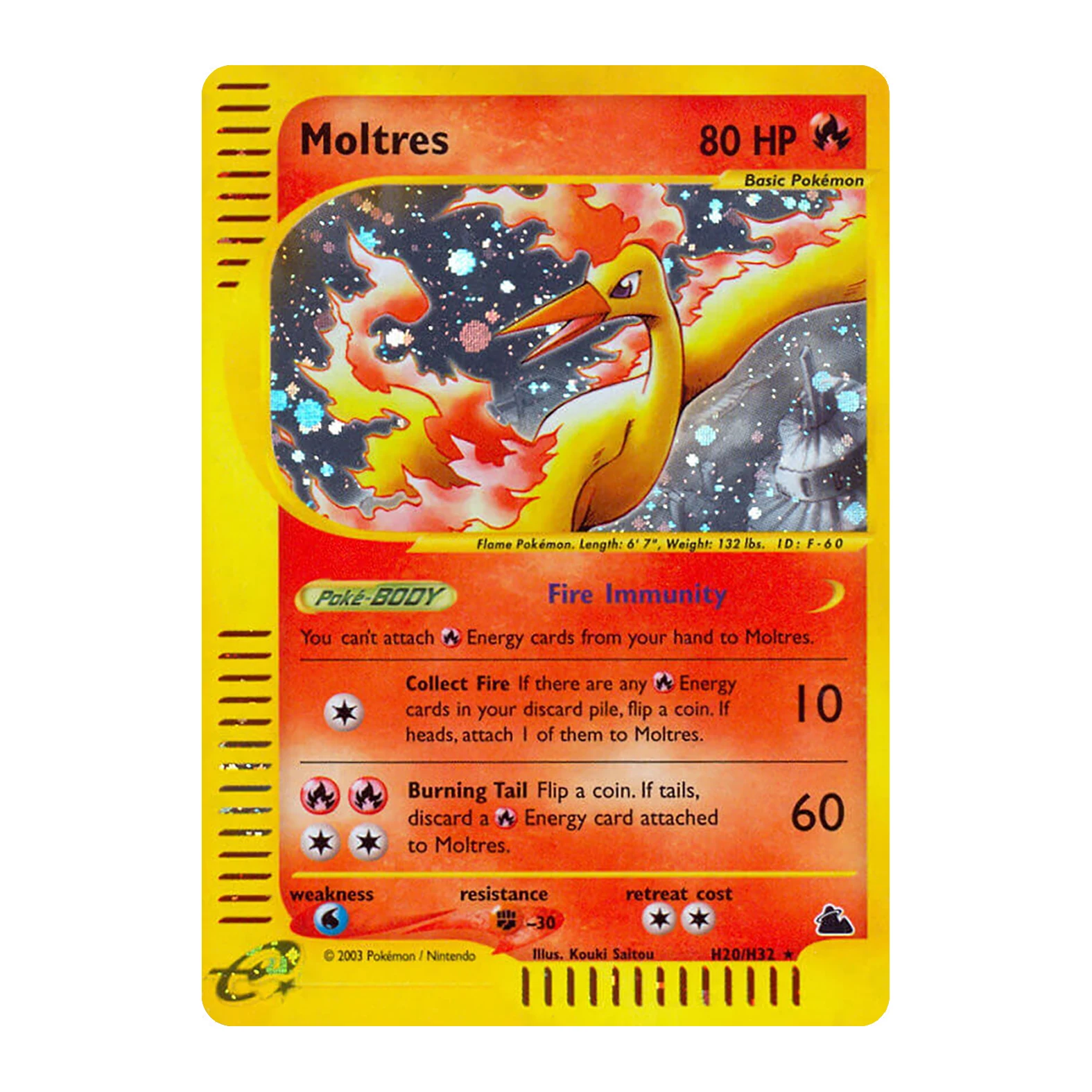 Vintage PKM Skyridge (SK) E-KARTEN H1-H32 Voll-Holo Seltene PROXY-Karten Set Gyarados Umbreon Flareon Klassische WOTC Sammelkarten – Detail 29