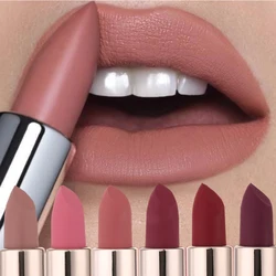Nude Velvet Matte Lipsticks Waterproof Long Lasting  Moisturize Lip Stick Not Fading Sexy  Pink Lipstick Lip Gloss Women Makeup