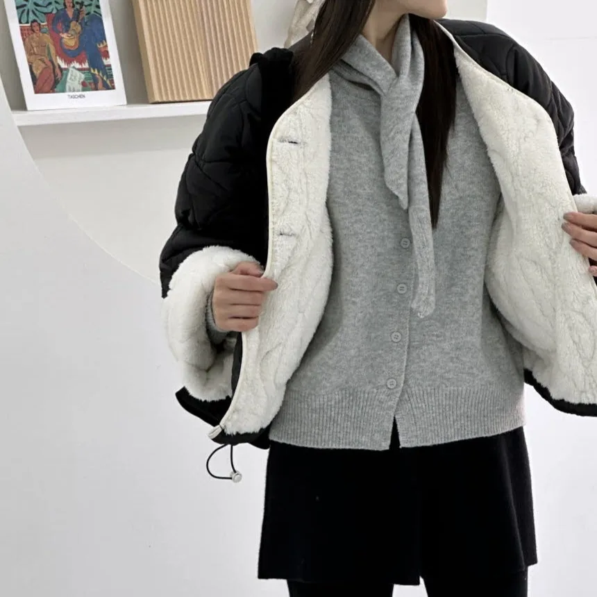 Femmes décontracté ort Sve Long coton Jaet manteau coréen Sle hiver Faion grande taille fourrure intérieure petite taille disponible