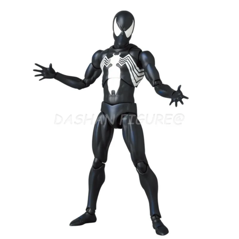 CT Black Spiderman Action Figure PVC Anime Model Toys Mafex The Amazing Spider-Man Venom Symbiotic Figurine for Child's Gifts