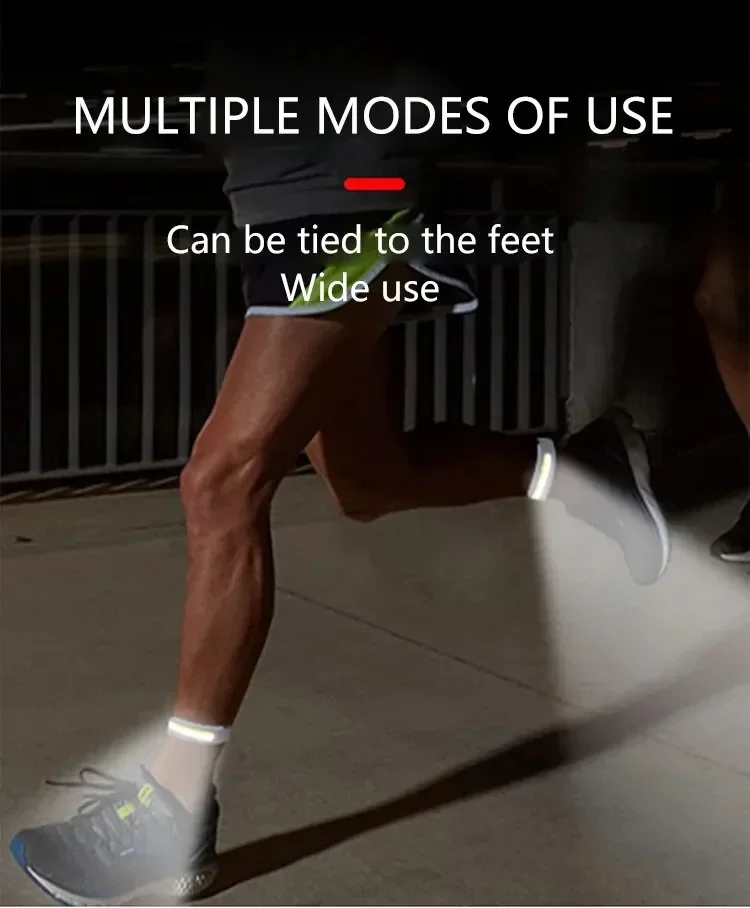 Brazalete de luz LED COB, 350mAh, 500LM, deporte, carrera nocturna, advertencia, brazo, pierna, pulsera, luz tipo C, recargable por USB, IPX4, resistente al agua