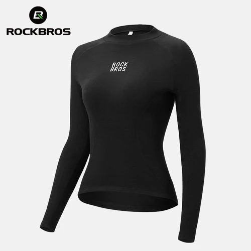 ROCKBROS Otoño Invierno ciclismo Jersey mujer ropa interior bicicleta polar cálido capa Base térmica bicicleta camisa deportes ciclismo ropa