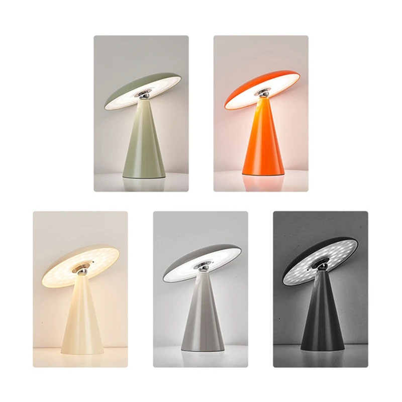 

ABKD Magnetic Led Table Lamp Table Bedside Nightstand Lamp For Bedroom 3 Color Dimming Touch Lamp For Reading Room