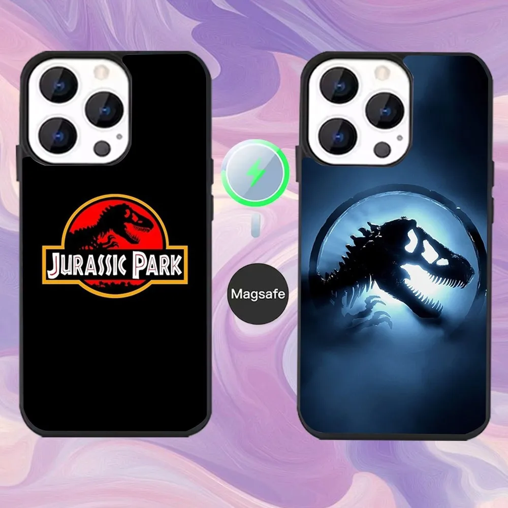 

J-Jurassic Park Dinosaur World Phone Case For iPhone16,15,14,13,12,11,Pro,Max,Plus,Mini,Magsafe,Magnetic Wireless Charging Case