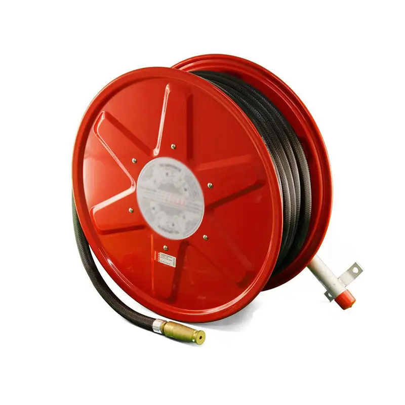 2026 Water Hose Reel Manual 20M/25M/30M PVC Firefighting Equipment Red Color