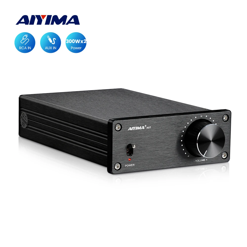 AIYIMA Audio TPA3255 Amplifier Bluetooth Amplify A07 A07 PRO A07 MAX A08 PRO Sound Amplificador 2.0 Stereo Home Power Amp 300Wx2