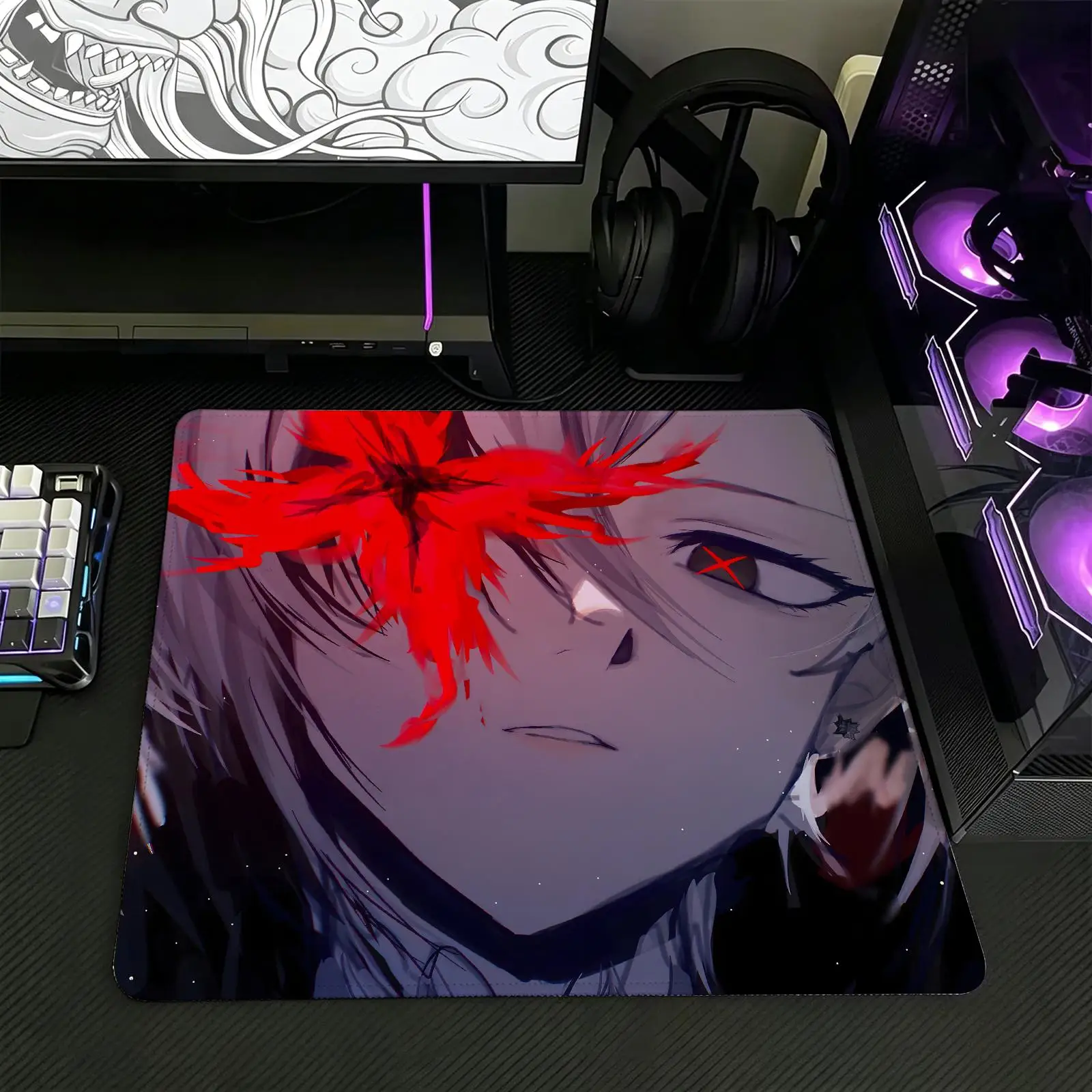 Genshin Impact Arlecchino Regular gaming mouse pad  Office mouse pad Laptop desk mat Stitched edge S/M/L size mouse pad