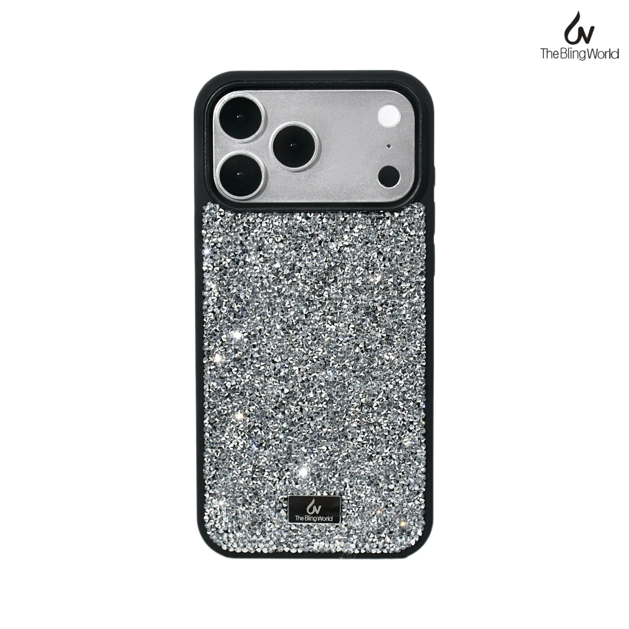 

The Bling World Luxury High-End Diamond Women Case For Iphone 17 16 15 14 13 Pro Max Full Crystal Bling Shockproof TPU Cover