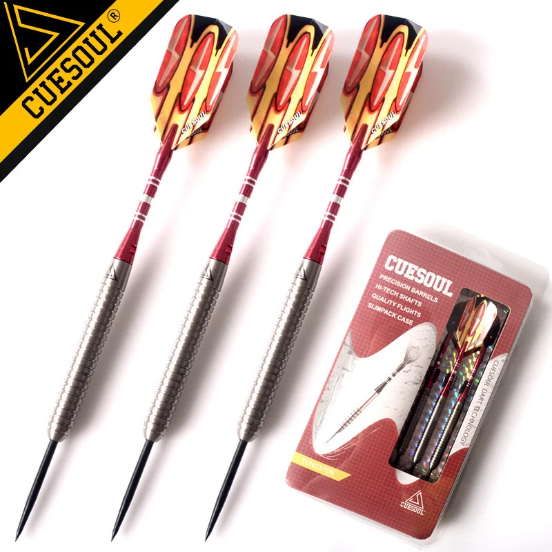 3PCS CUESOUL 24g Steel Darts With Tungsten Darts Barrel And Aluminum Shafts