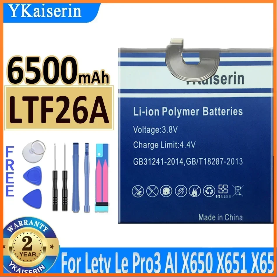 YKaiserin LTF23A LTF26A Battery for LeEco Letv Le Pro 3 Pro3 X720 X722 X728/AI Edition X650 X651 X652 X653 X656 X657 X658 X659