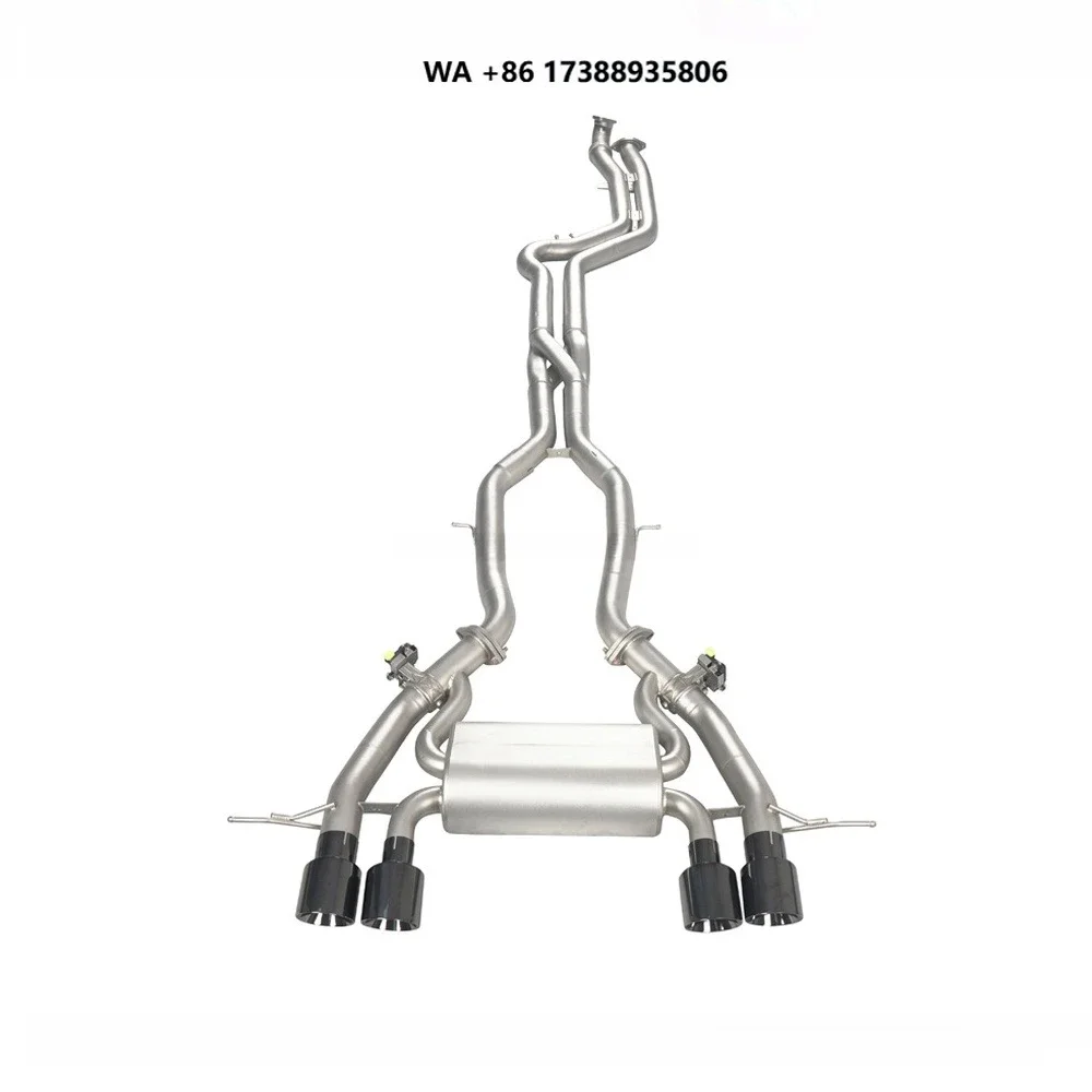 New Style Z-PIPE Valvetronic Catback Exhaust for M3/M4 G80/G82 M2 G87 S58 3.0T Equal Length Mid Pipe With Z Pipe