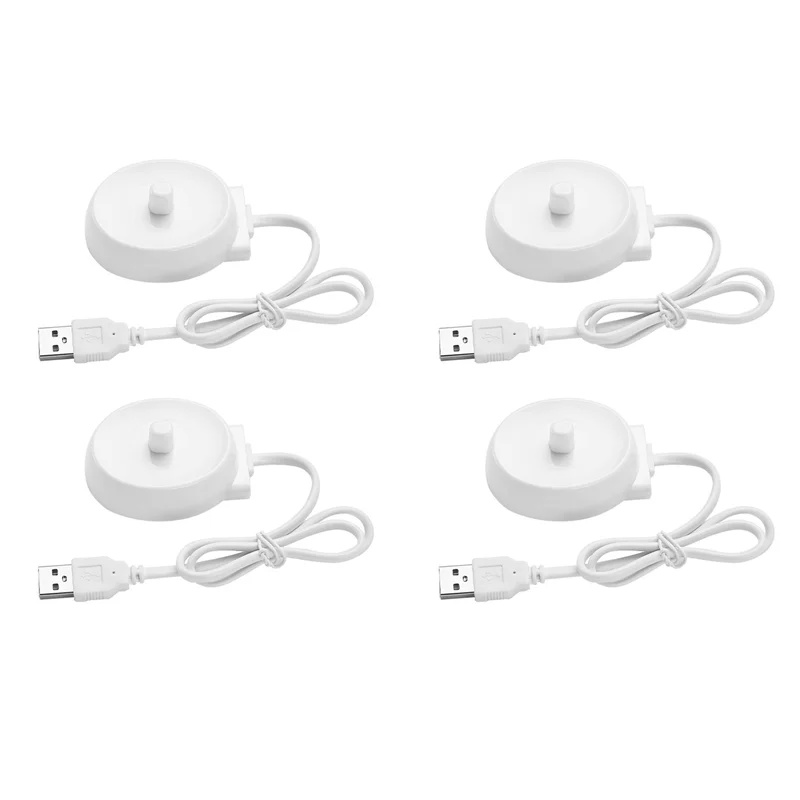 ABBP-4X USB Travel Charger Dock 3757 Electric Toothbrush Charging Cradle For Braun Oral B P2000P4000P6000P7000D10D12D16D20D34