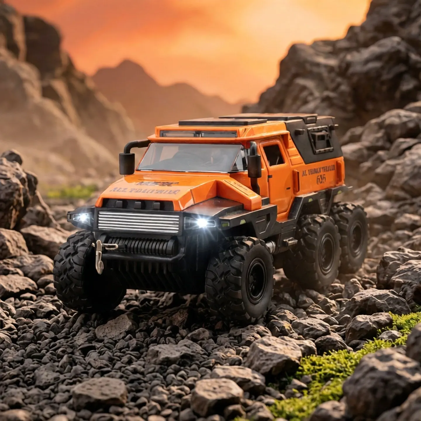 

1:32 Conqueror Armored Vehicle Alloy Simulation Off-road Car Model Hobby Of Collecting Children's Toys and Gifts