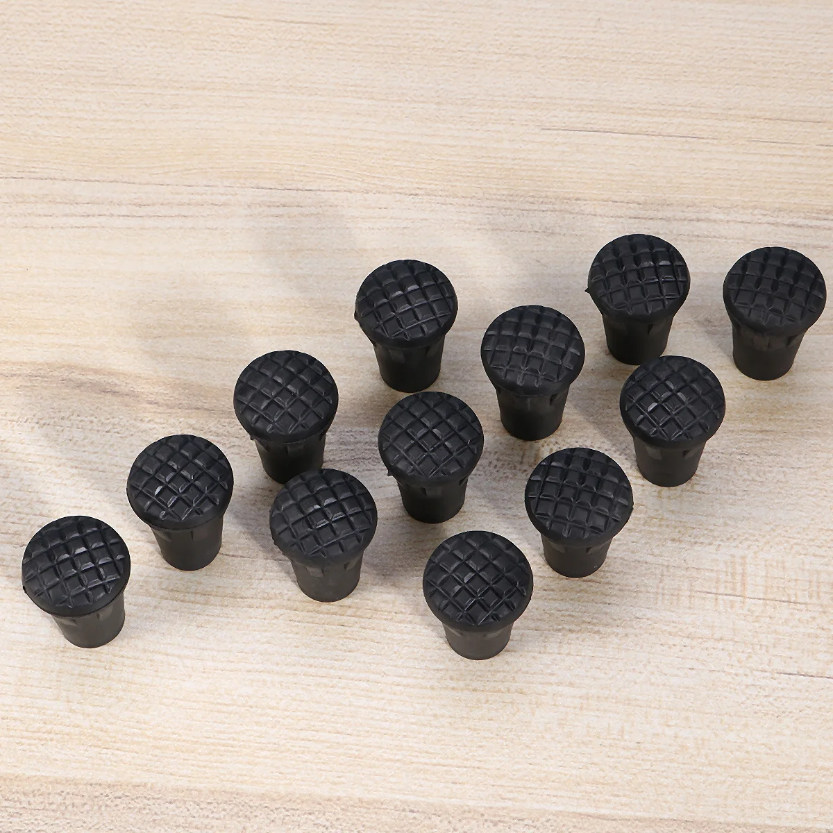 

40 Pcs Outdoor Trekking Pole Accessories Hiking Stuff Tip Protectors Traction Stability Black Color