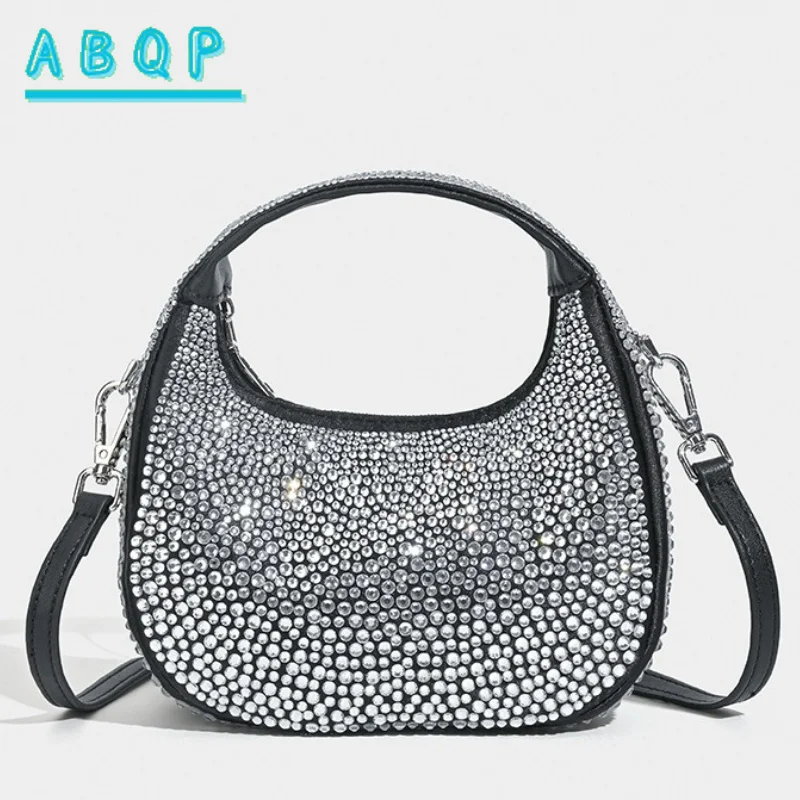 

New Dinner Women's Bag with Diamonds Dinner Party Women's Shoulder Messenger Bag Luxury Fashion Diamond-encrusted Women's Bag