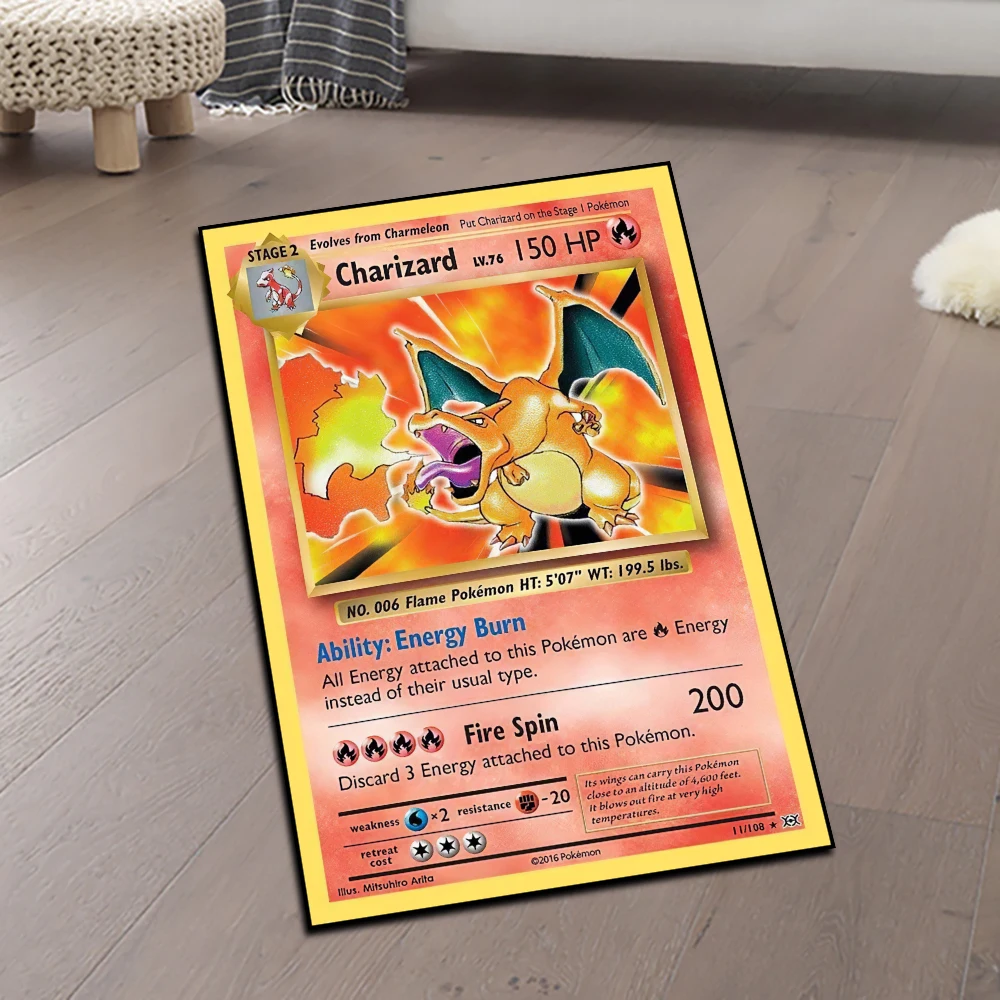 

Pokemon Carpet Soft Fluffy Non-Slip Floor Mat,Sylveon Kids Room Decor, Pikachu Charizard Gift for Anime Fans, Fast Shipping