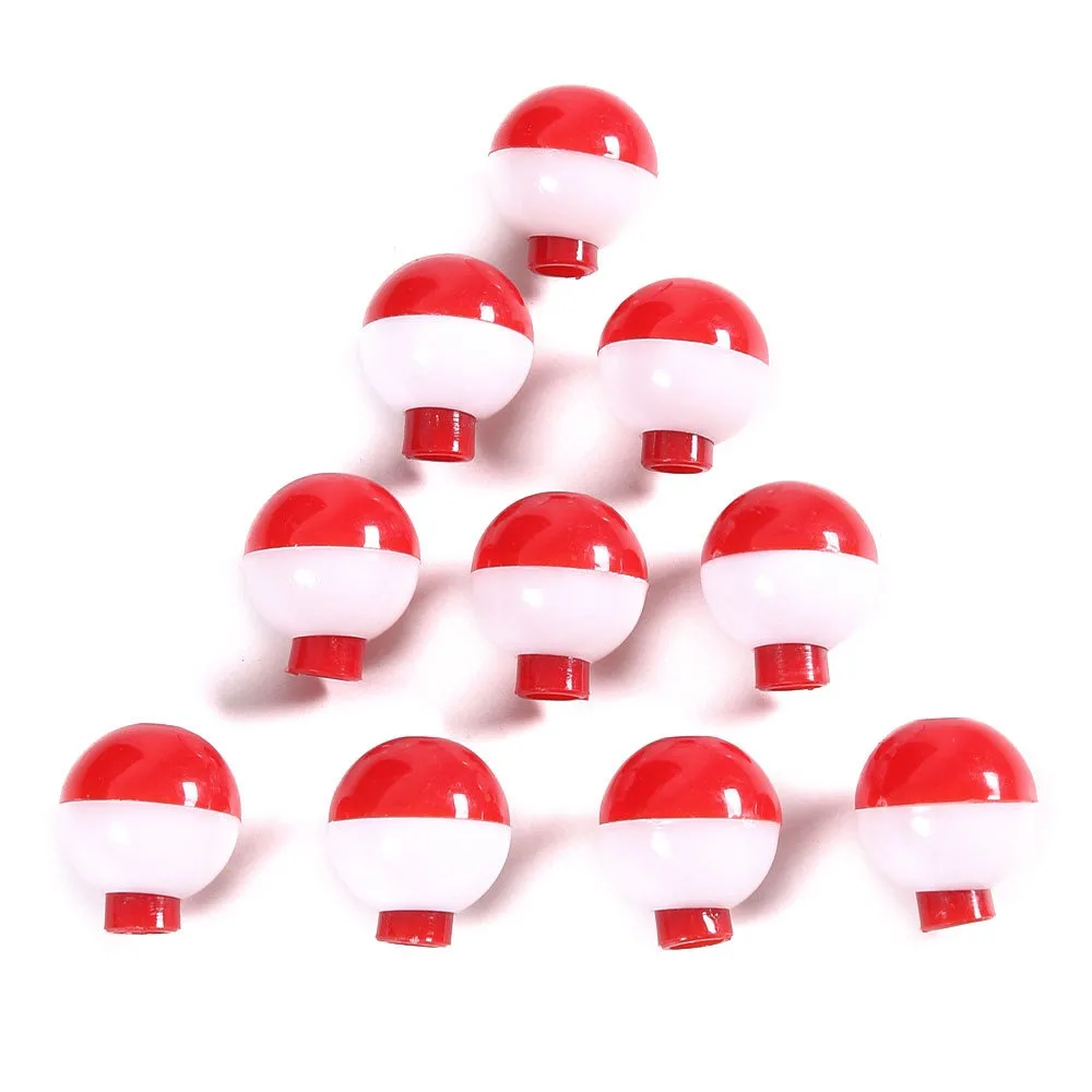 

Hard Plastic Fishing Float Ball Red White Round Buoy Mini Fishing Bobber Floats Set Float Ball Gadget Fishing Floating Tool